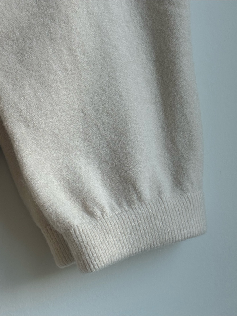 Wide Leg Knit Pants in Light Beige - Women - Picture 3 of 5